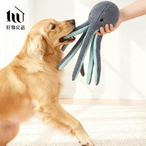 高品質耐咬發聲寵物玩具｜複合布料抗撕裂｜柔軟絨毛可機洗｜狗狗拔河互動神器