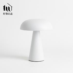 二入組_丹麥設計LED觸控調光裝飾夜燈臥室睡眠燈蘑菇檯燈｜三段調光無線USB充電