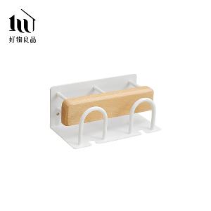 浴室防水防鏽原木牙刷漱口杯置物掛架