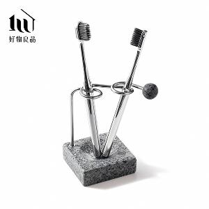 不銹鋼牙刷收納架花崗岩底座