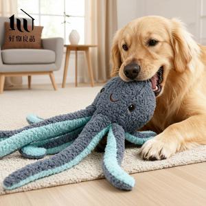 高品質耐咬發聲寵物玩具｜複合布料抗撕裂｜柔軟絨毛可機洗｜狗狗拔河互動神器