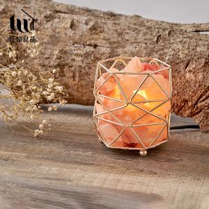 金色織紋_藝術造型喜馬拉雅水晶擴香鹽燈