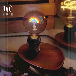 藝術檯燈原木小物收納盤(6款任選)