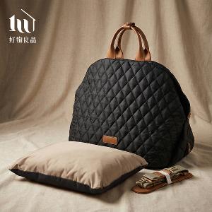 日本高質感菱格紋寵物外出包 車載安全座椅 旅行移動狗窩