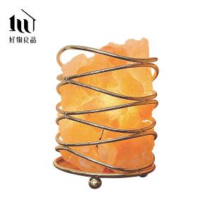 金色波紋_藝術造型喜馬拉雅水晶擴香鹽燈
