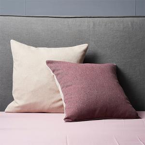 寇蒂 滾邊靠墊套 50x50cm (不含靠墊芯)-豆沙紅