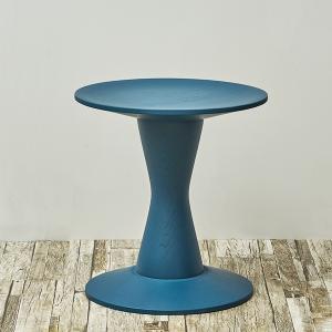 雙叟｜橡木邊桌 (藍色)