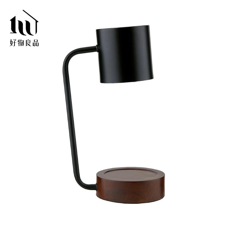 《北歐黑白》可調光復古香氛蠟燭融蠟檯燈｜附燈泡