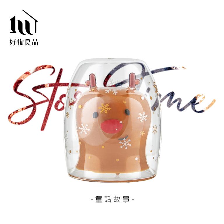 嚴選美國天然大豆蠟與英國認證進口聖誕香氛造型卡通蠟燭-聖誕系列｜耐熱高硼玻璃杯