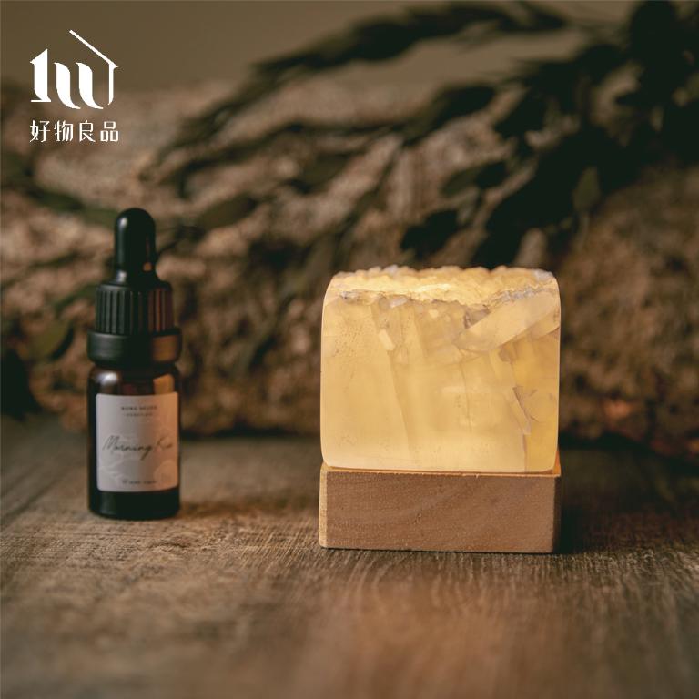 摩洛哥透石膏水晶香氛擴香小夜燈禮物盒/療癒小物/送禮小物