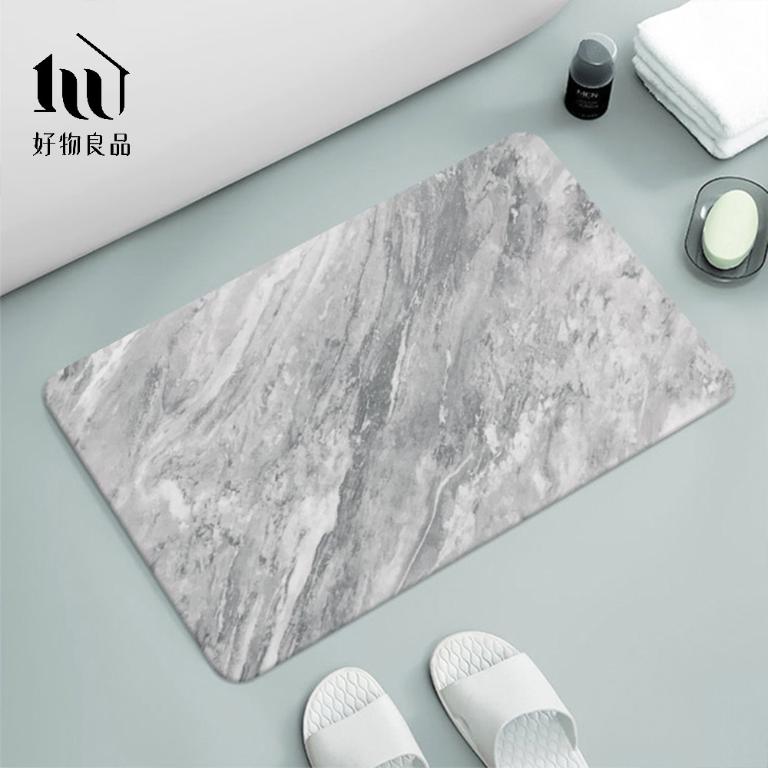 大理石紋理吸水珪藻土地墊