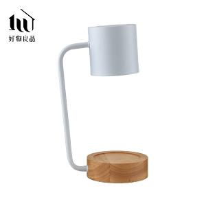 《北歐黑白》可調光復古香氛蠟燭融蠟檯燈｜附燈泡