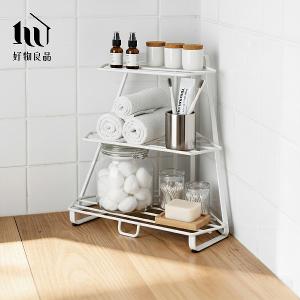 居家收納極簡多用途角落金屬三層轉角置物架