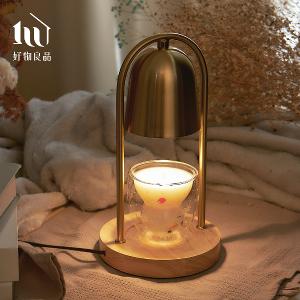 《原木金屬吊鐘》香氛融蠟檯燈｜附燈泡