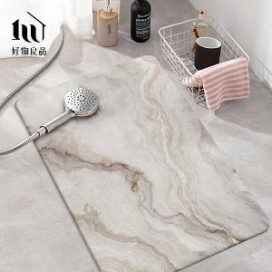 大理石紋理吸水珪藻土地墊