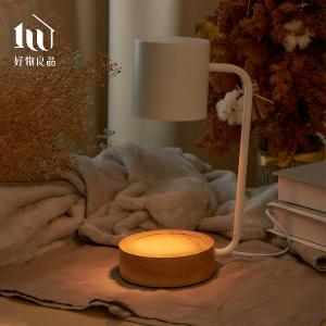 《北歐黑白》可調光復古香氛蠟燭融蠟檯燈｜附燈泡