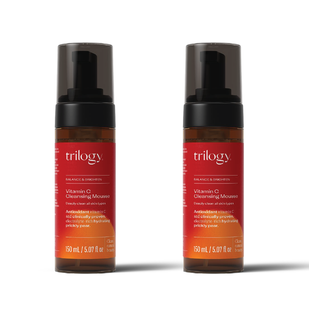 trilogy 維他命C雲柔淨亮洗顏慕斯150mLx2