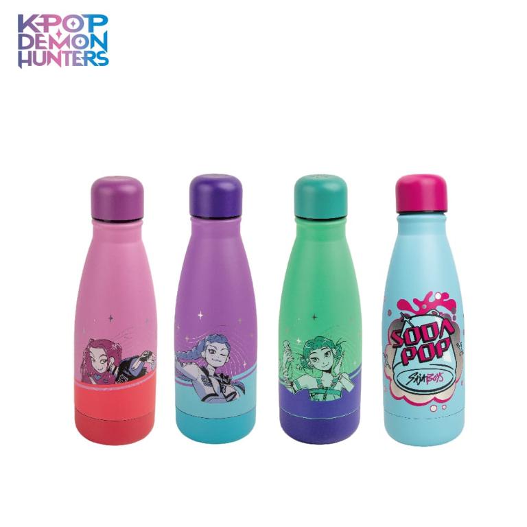 官方授權｜Kpop 獵魔女團 Demon Hunters不鏽鋼Mini水瓶(Rumi/Mira/Zoey/Soda Pop)
