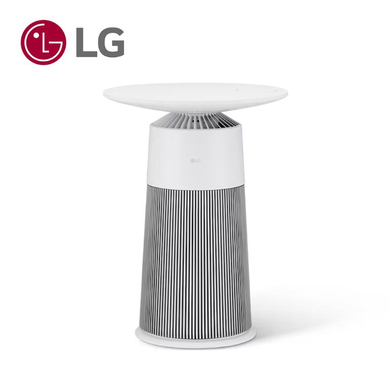 LG PuriCare&trade; AeroFurniture新淨几時尚邊桌空氣清淨機（雪梨白）AS201PWU0 (無線充電/氣氛燈 茶几)