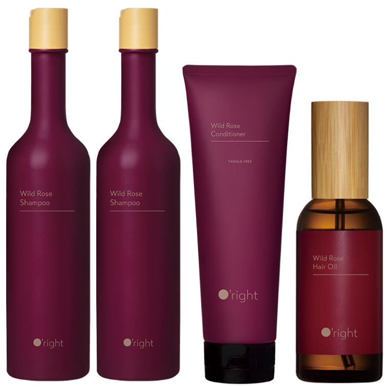 曠野玫瑰洗髮精400ml x2+曠野玫瑰護髮油100ml+曠野玫瑰護髮素250ml