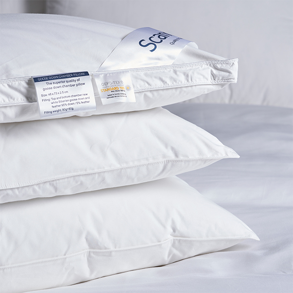 西伯利亞白鵝絨枕 枕頭高度可調 | Scandun斯堪登 (一對)