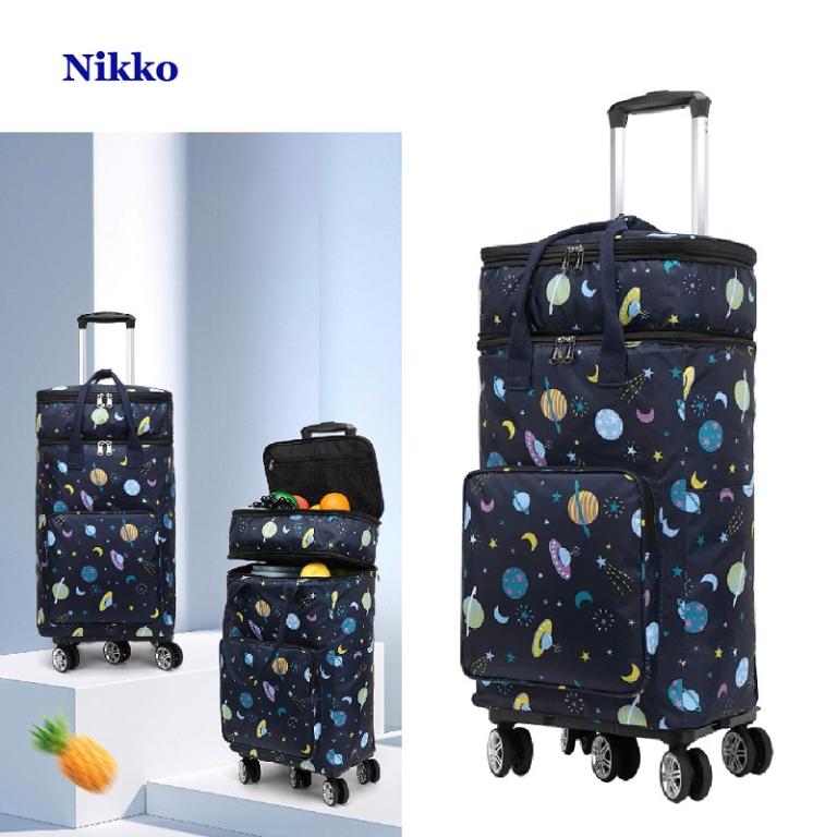 NIKKO日光 時尚家用加高保溫買菜手拉車