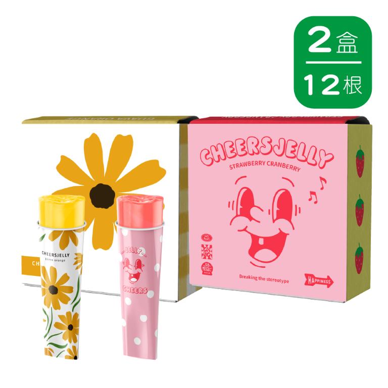 CHEERSPOPS Cheersjelly舉杯低卡蒟蒻凍兩盒組(2盒共12根入)