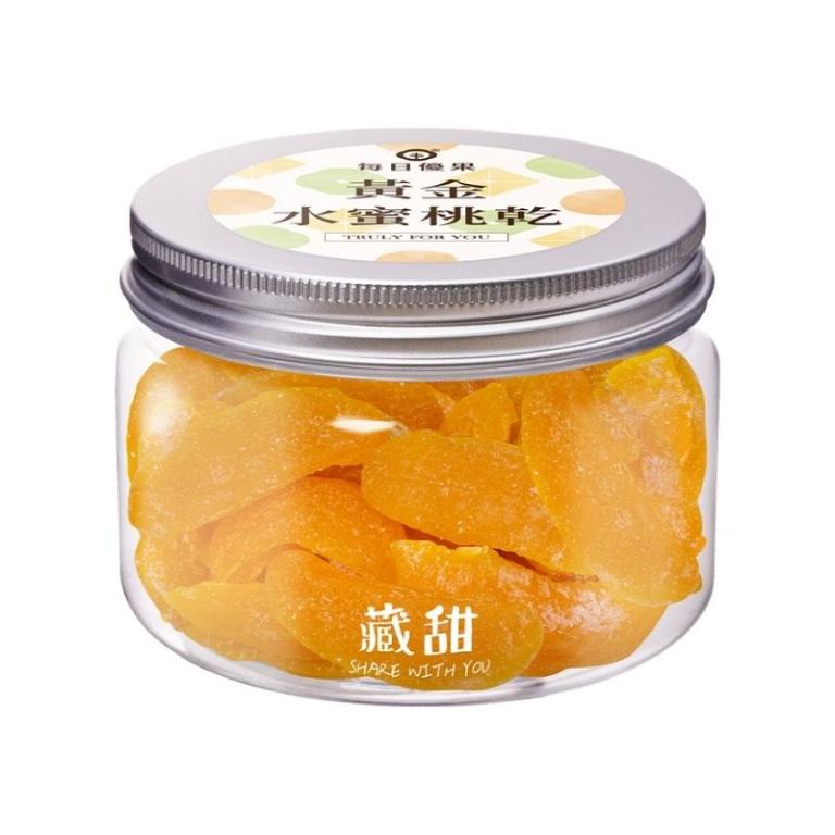 【每日優果】黃金水蜜桃乾160G 藏甜小圓罐
