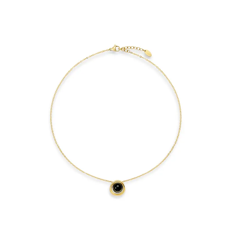 Cosmos 黑曜石項鍊