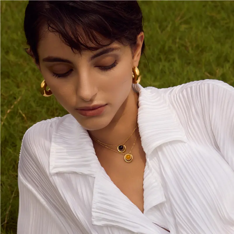 Cosmos 黃水晶項鍊