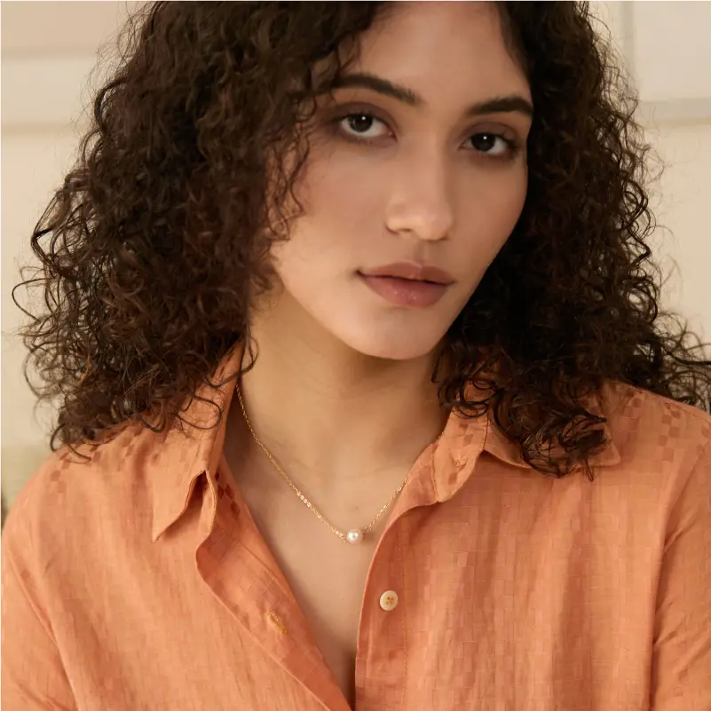 Aurora Be Yourself 珍珠項鍊(金色)