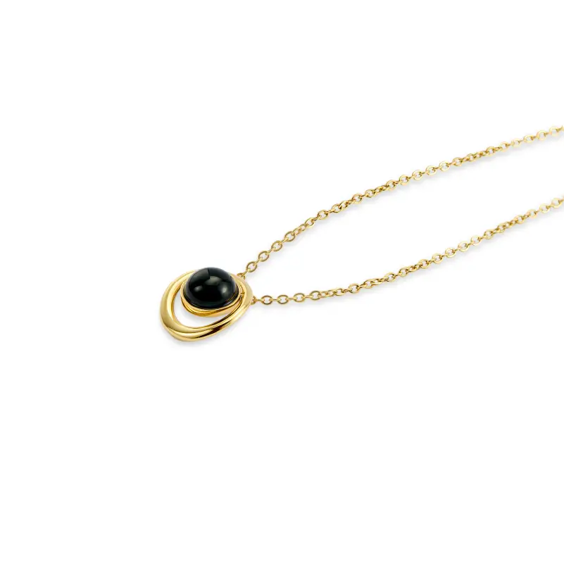 Cosmos 黑曜石項鍊