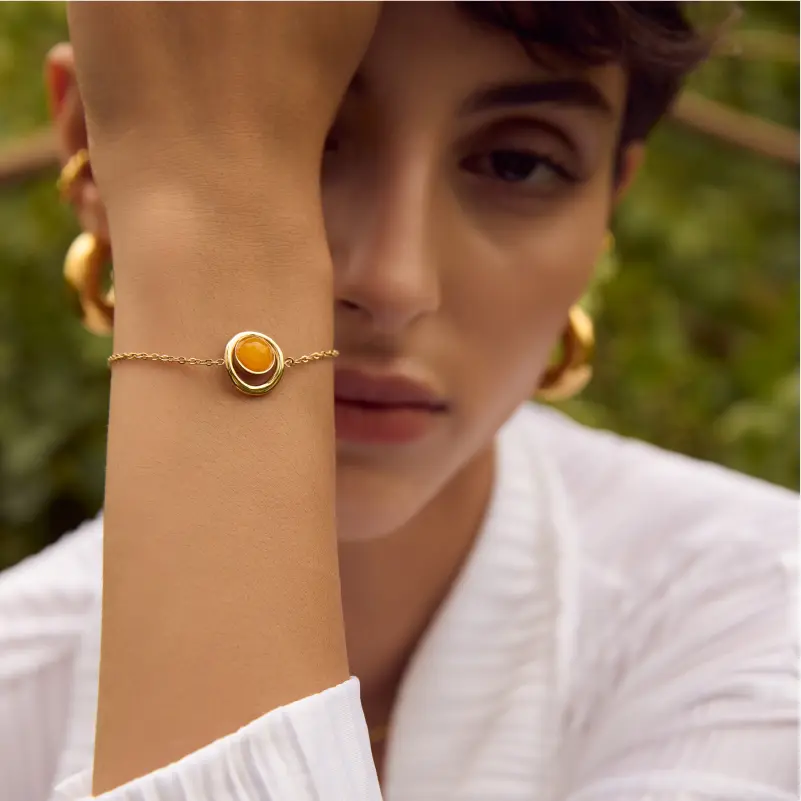 Cosmos 黃水晶手鍊