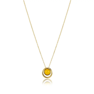 Cosmos 黃水晶項鍊