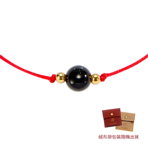 Youfiel 巴西純手工無限結水晶紅繩