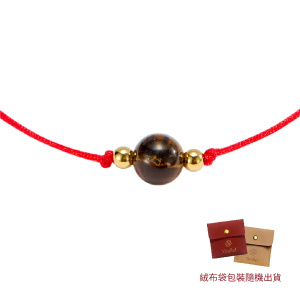 Youfiel 巴西純手工無限結水晶紅繩