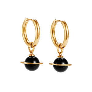 Saturn Pendant 土星吊墜耳環 / 一對