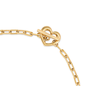 Aurora Heartfiel 珍珠愛心鏈條項鍊