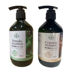 【買一送一混搭組】西埔坊 天然柚子精油+檜木精油 洗髮沐浴精 500ml