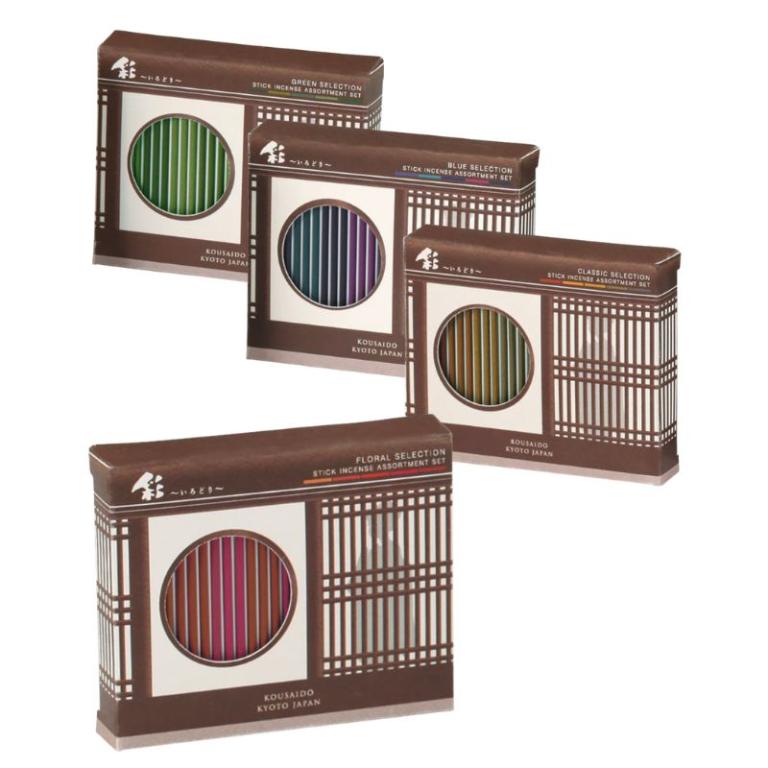 香彩堂 彩線香禮盒(附陶瓷線香座) 15支/盒 (共4款)