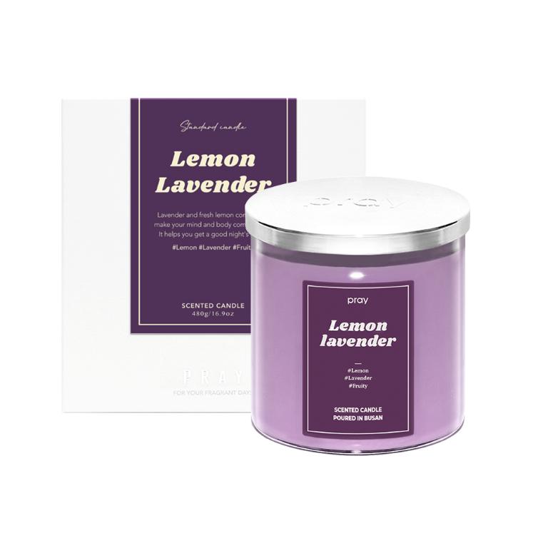 韓國PRAY 經典天然香氣蠟燭-檸檬薰衣草