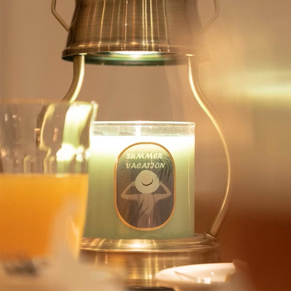 韓國PRAY 守夜人金屬香氛蠟燭暖燈(L)-復古金