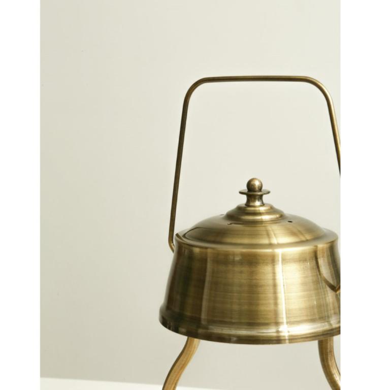 韓國PRAY 守夜人金屬香氛蠟燭暖燈(L)-復古金