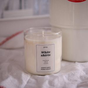 韓國PRAY 經典天然香氣蠟燭-純白棉花