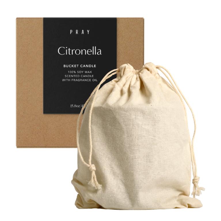 韓國PRAY Go Out 鐵桶蠟燭-(L)香茅/450g