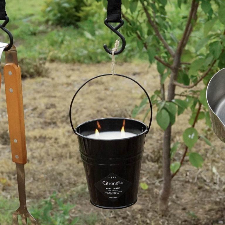 韓國PRAY Go Out 鐵桶蠟燭-(L)香茅/450g