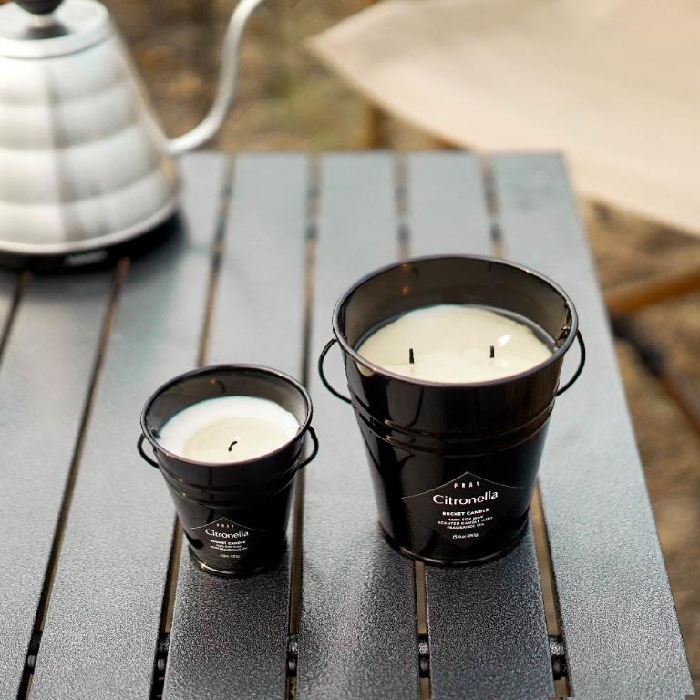 韓國PRAY Go Out 鐵桶蠟燭-(L)香茅/450g