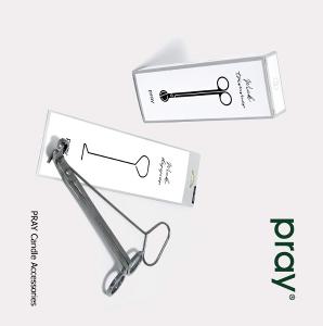 韓國PRAY 蠟燭配件-金屬燭芯剪+燭芯勾組 /滅燭勾/修剪燭芯