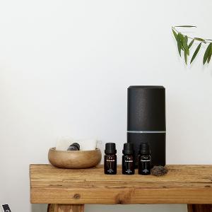 韓國PRAY 精油香氛水氧機-Black黑