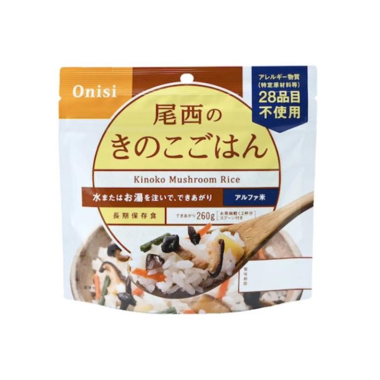 尾西 沖泡即食香菇飯  2包入【五年超長保存】